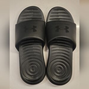 Under Armour Black Slide Sandals Womens Size 9
